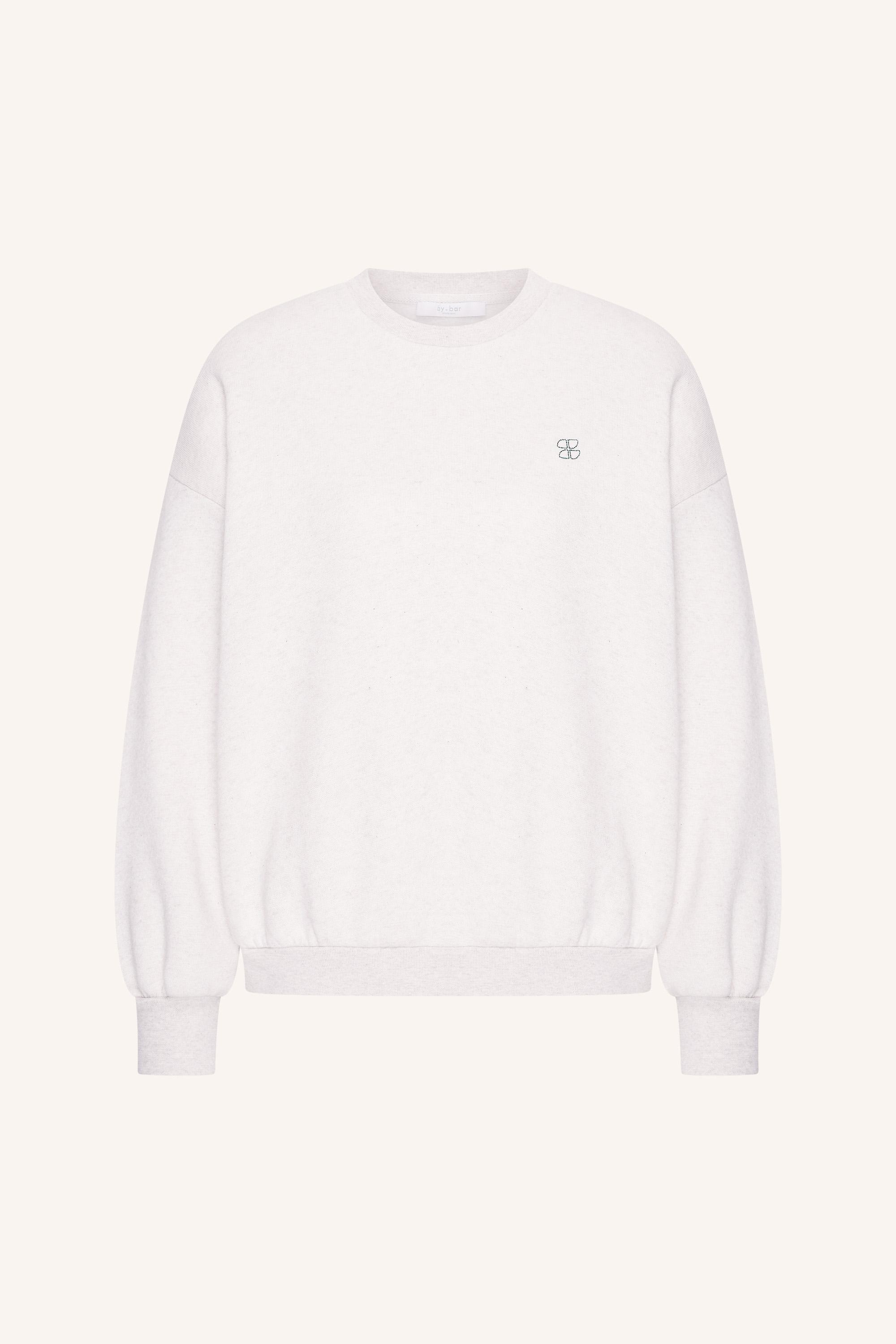 By-Bar Bibi Melange Lucky Everyday Sweater Damen Pullover grau